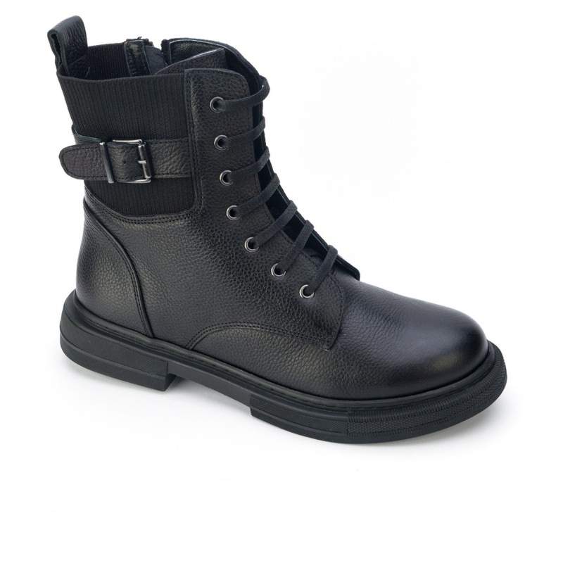 315121-black-4 Ботинки жен.кожа-байка черный